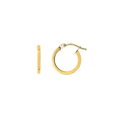 Xenox Creolen Damen Fine Basic 585er Gelbgold 13 mm XG14K6020G