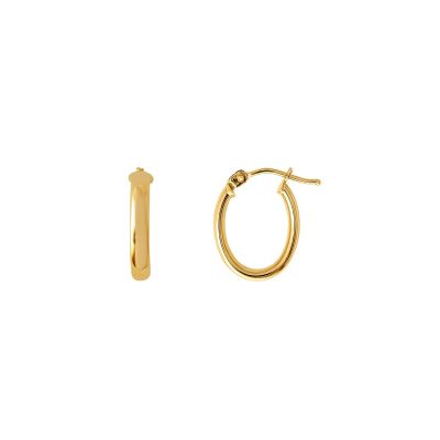 Xenox Creolen Ohrringe Damen Fine Basic 585er Gelbgold XG14K6022G