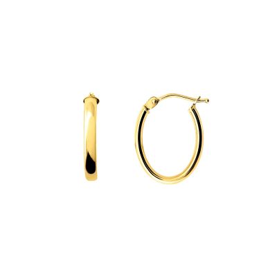 Xenox Creolen Ohrringe Damen Fine Basic 585er Gelbgold XG14K6025G