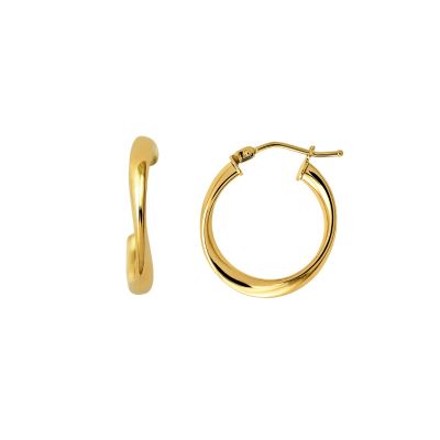 Xenox Ohrringe Damen Fine Basic Creolen 585er Gelbgold XG14K6028G