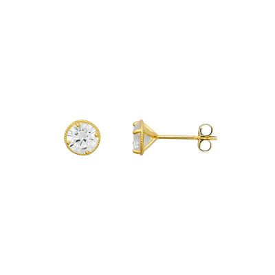 Xenox Ohrstecker Damen Fine Zirkonia 585er Gelbgold XG14K6091G