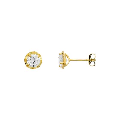 Xenox Ohrstecker Damen Fine Zirkonia 585er Gelbgold XG14K6092G
