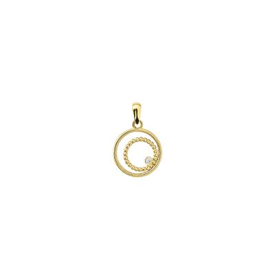 Xenox XG9K0140G Anhänger Damen Kreise mit Zirkonia 375/- Gelbgold Ø 12 mm