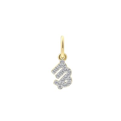 Xenox Anhänger Sternzeichen Jungfrau Zirkon 18k Vergoldet XS10465G