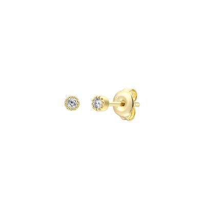 Xenox Ohrstecker Pure Essentials Zirkonia Silber Vergoldet XS10606G