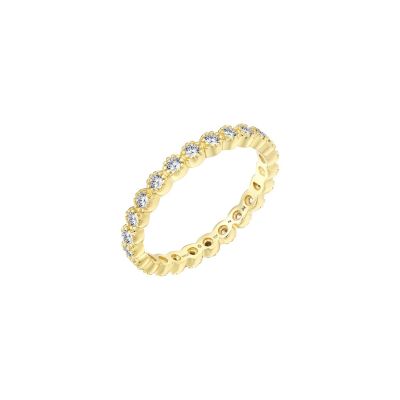 Xenox Ring Pure Essentials Zirkonia Silber Vergoldet XS10611G