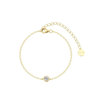 Xenox Armband Damen Pure Essentials Zirkonia Silber Vergoldet XS10614G