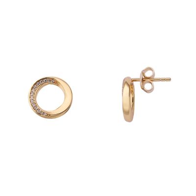Xenox Ohrstecker Damen Classic Circle Zirkonia Vergoldet XS2126G