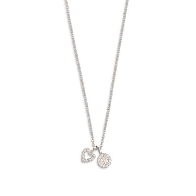 Xenox XS2922 Kette mit Anhänger Happy Hour Herz Zirkonia Silber 