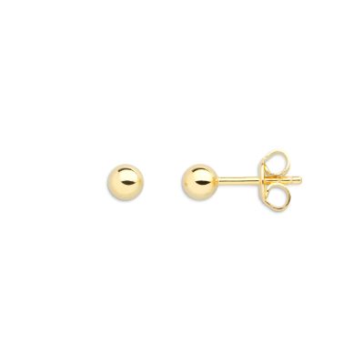 Xenox XS3509GN Ohrringe Ohrstecker Damen Modern Classic Silber Gold Ø 4 mm
