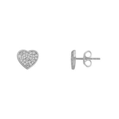Xenox XS3575 Ohrstecker Damen Love Story-OS Herz Zirkonia Silber 8mm