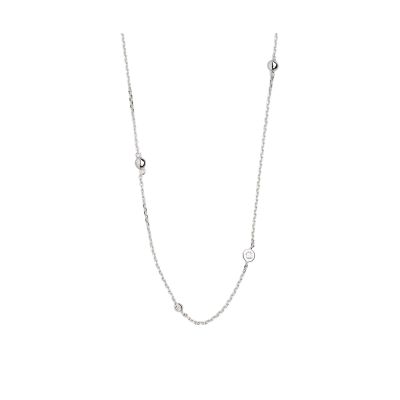 Xenox XS3829 Halskette Damen Zarge Zirkonia 925/- Sterlingsilber 45 cm