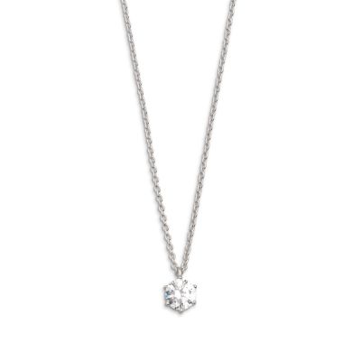 Xenox XS7211 Halskette mit Anhänger Damen Circle Zirkonia Sterling-Silber 
