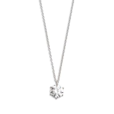 Xenox XS7212 Kette mit Anhänger Damen Silver Circle Zirkonia Silber