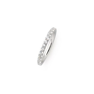 Xenox Ring Damen Klassik Krappe Zirkonia Sterlingsilber XS7357