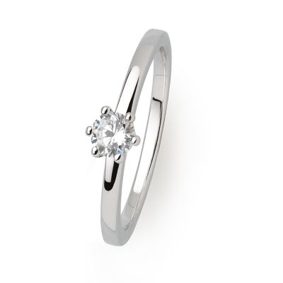 Xenox XS7383 Ring Damen Circle Krappe Zirkonia Ø 3 mm Sterling-Silber