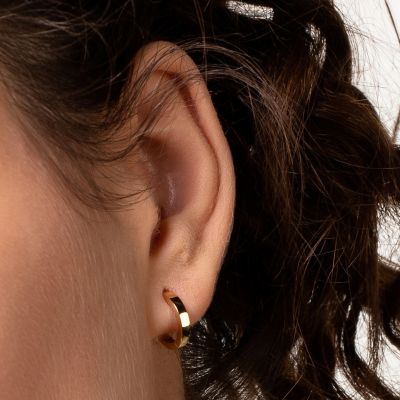 Xenox Ohrringe Creolen Damen Klassic Silber Rosévergoldet  12 mm XS8658R