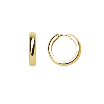 Xenox Creolen Ohrringe Damen Klassik Silber Vergoldet 17 mm XS8661G