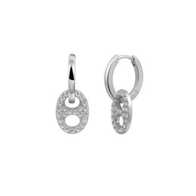 Xenox XS91417 Ohrringe Creolen Damen Timeless Zirkonia Sterling-Silber