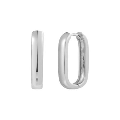 Xenox Creolen Ohrringe Damen Link Medium Sterlingsilber 20 mm XS91551