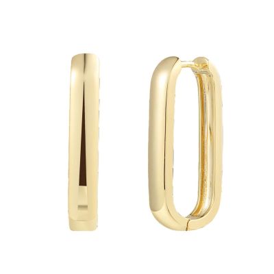 Xenox Creolen Damen Link Large Sterlingsilber 18k Vergoldet XS91552G