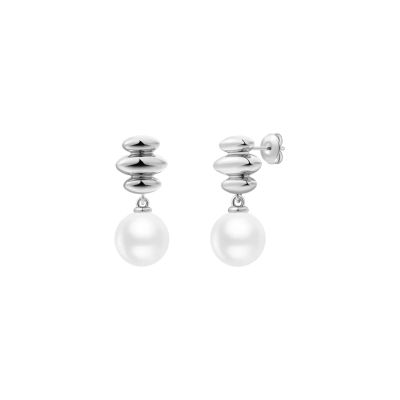 Xenox Ohrringe Ohrstecker Damen Cloud Perle Sterlingsilber XS91853