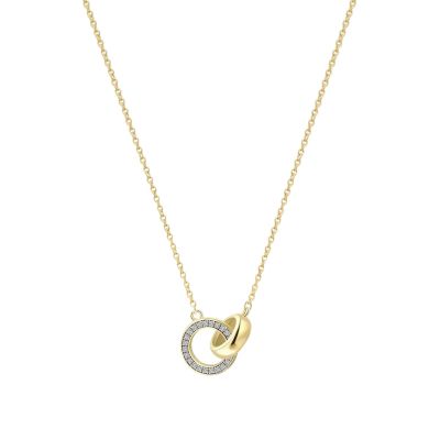 Xenox Halskette mit Anhänger Harmony Silber 18K Vergoldet XS91898GW