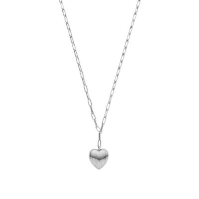 Xenox Halskette mit Anhänger Damen Heartbeat Sterlingsilber XS91905