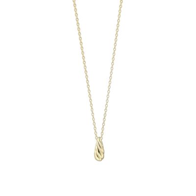 Xenox Halskette mit Anhänger Sculpted Silber 18k Vergoldet XS91914G