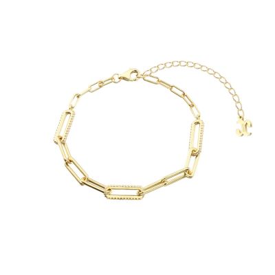 Xenox Armband Damen Curve Sterlingsilber 18k Vergoldet XS91941G