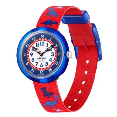 Flik Flak Jungen-Uhr Dinosauritos Quarz mit Textil-Armband FBNP117