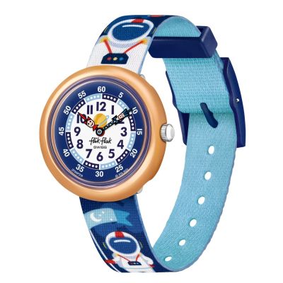 Flik Flak Jungen-Uhr Astrodreams Analog Quarz Textil-Band FBNP216