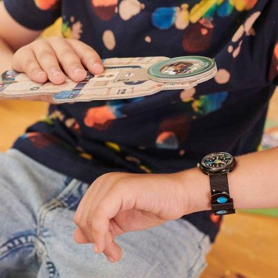 Flik Flak Jungen-Uhr Solar System Analog Quarz Textil-Armband FPNP097