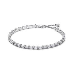 Pandora Tennisarmband Baguette-Schliff Zirkonia Silber 595081C01