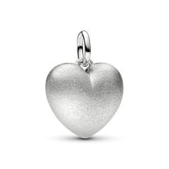 Pandora Charm-Anh&auml;nger Herz Rundlich Matt Platinbeschichtet 734908C00