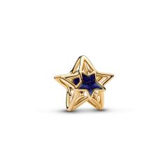 Pandora Charm Stern Offen Gearbeitet 14 Karat Vergoldet 765034C01