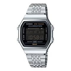 Casio Unisex-Uhr Iconic Bluetooth&reg; Quarz Edelstahl-Band ABL-100WE-1BEF