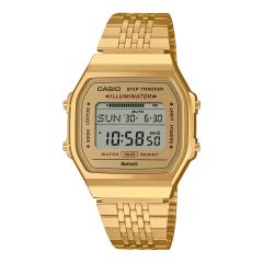 Casio Unisex-Uhr Iconic Bluetooth&reg; Quarz Edelstahl-Band ABL-100WEG-9A