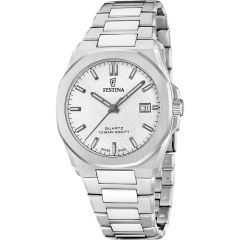 Festina Herren-Uhr Swiss Made Classic Quarz Edelstahl-Band F20100/1