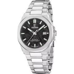Festina Herren-Uhr Swiss Made Classic Quarz Edelstahl-Band F20100/5