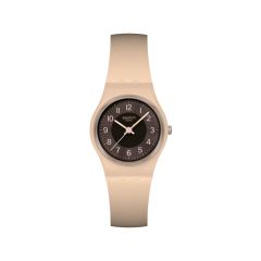 Swatch Armband-Uhr Espresso Charm Analog Quarz Silikon-Armband LT104