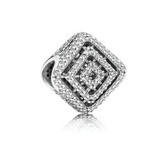Pandora Charm Geometrische Linien Zirkonia Sterling-Silber 796211CZ 