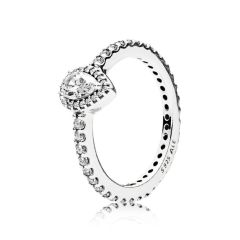 Pandora 196254CZ Ring Strahlender Tropfen Sterling-Silber Gr. 56