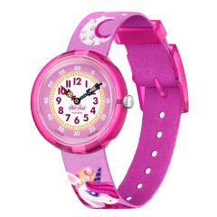 Flik Flak M&auml;dchen-Uhr Dreaming Unicorn Analog Quarz Textil-Band FBNP195
