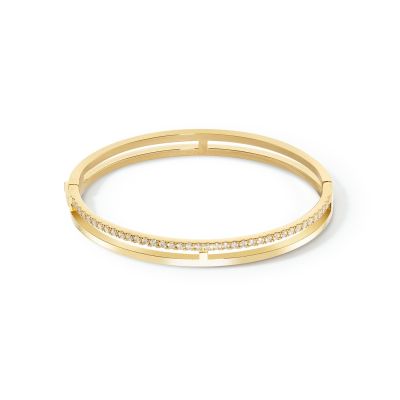 Coeur de Lion Armreif Eternal Unity Kristall Gold-Ton 0136/32-1816