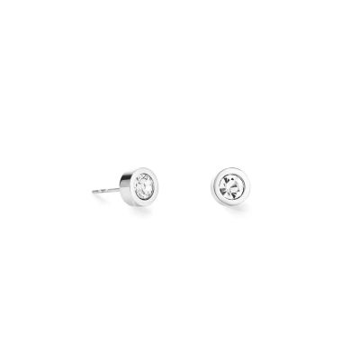 Coeur de Lion Ohrstecker Damen Sparkling Dot Weiss Silber 0277/21-1817