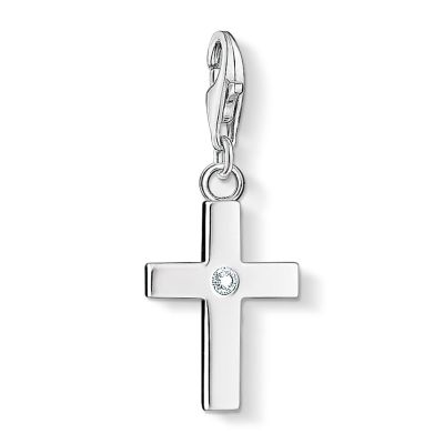 Thomas Sabo 0366-051-14 Charm-Anhänger Kreuz Sterling-Silber