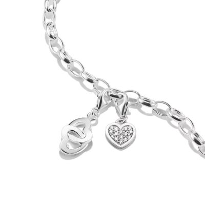 Thomas Sabo 0773-001-12 Charm-Anhänger Herzen Sterling-Silber