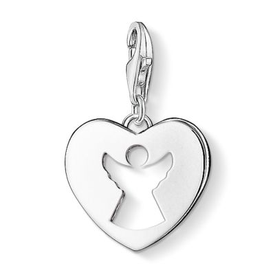 Thomas Sabo 0869-001-12 Charm-Anhänger Schutzengel-Herz Silber