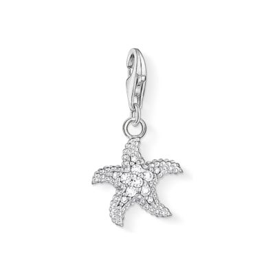 Thomas Sabo Charm-Anhänger Damen Seestern Zirkonia Silber 0917-051-14